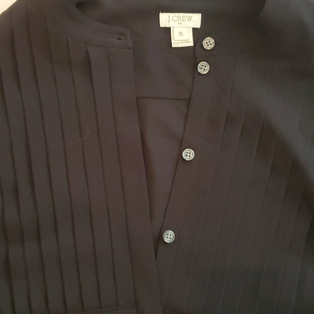 J. Crew XL black button down long sleeve shirt - Picture 2 of 3